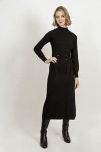 CLAUDIA Black Knitted Dress