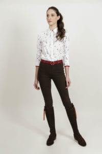 LAYLA Forest Party luxury cotton shirt with LYCRA