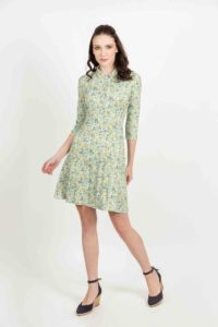 SOPHIE Ditsy Green dress (short)