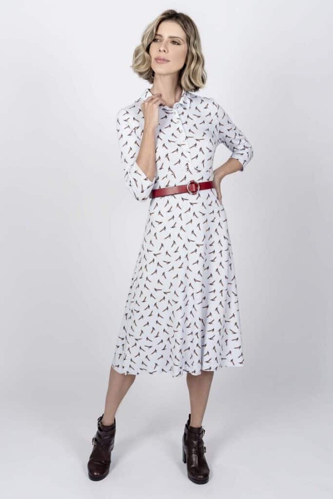 SOPHIE Polka Dot Pheasant Dress