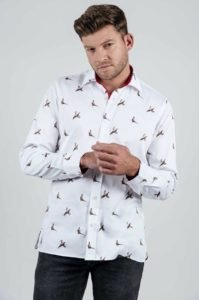 VICTOR Pheasant Friends luxury men’s shirt