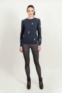 AMANDA Pheasants round neck top