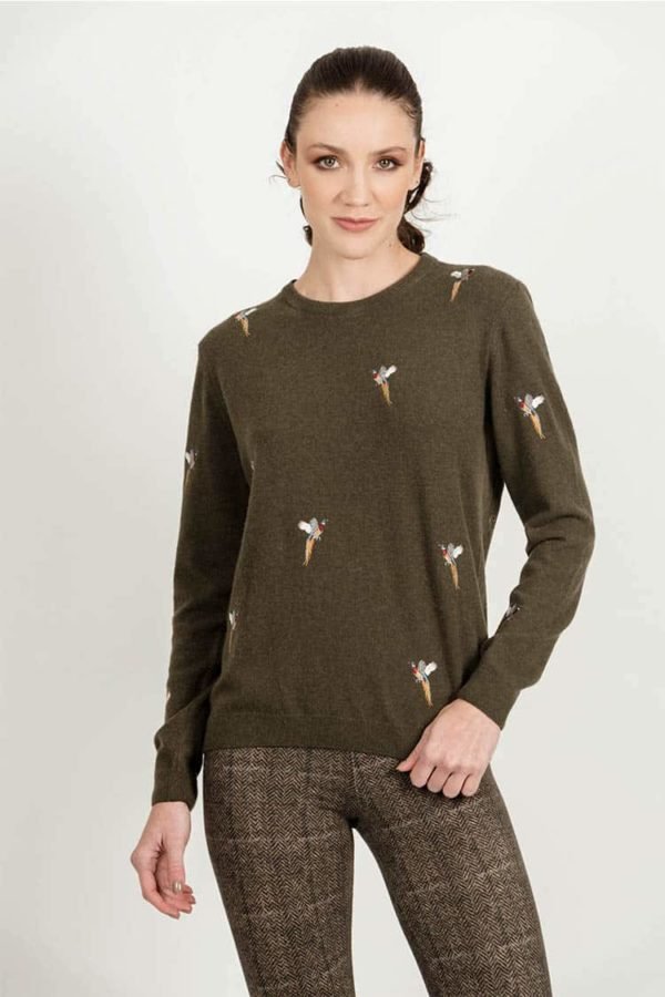 AMANDA Pheasants round neck top 4 AMANDA Pheasants round neck top