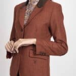 LILIAN Pure wool rust jacket