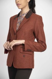 LILIAN Pure wool rust jacket