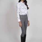 ZOE Silver Horse Chains luxury Oxford Cotton shirt