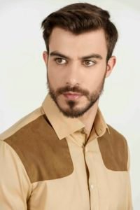 ADRIAN Beige Shooting luxury men’s shirt 4 Hartwell Adrian Mens Beige Shooting CU scaled