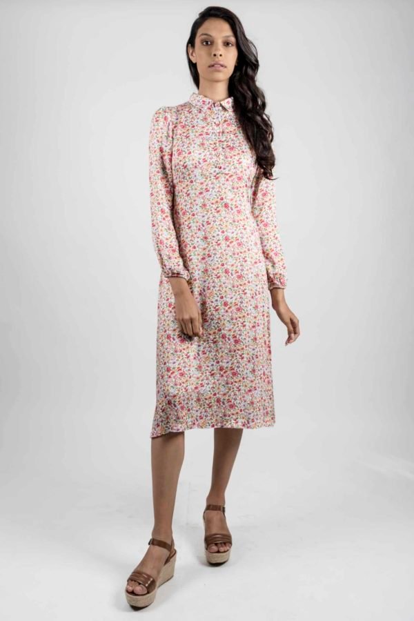 SOPHIE Silk Ditsy Red dress 9 Sophie Silk Ditsy Red
