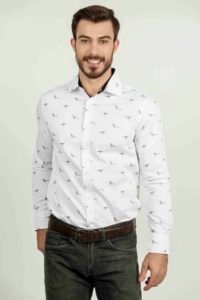 VICTOR Black Pheasants luxury men’s shirt 2 Hartwell Victor Black Pheasants scaled