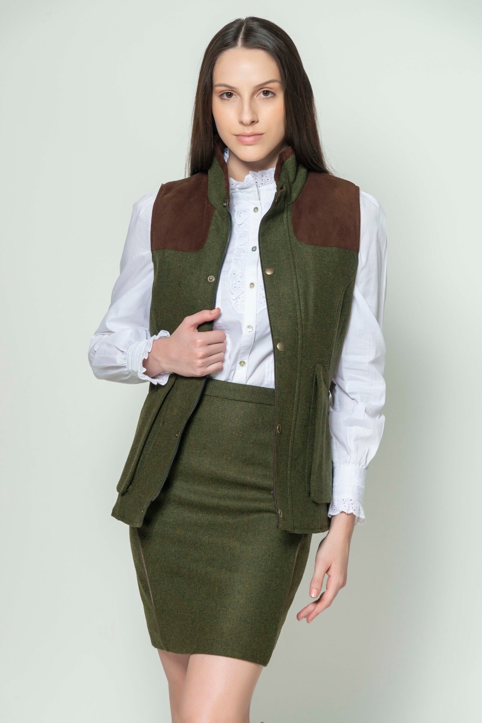 Hartwell AVA Olive Gilet 2 scaled
