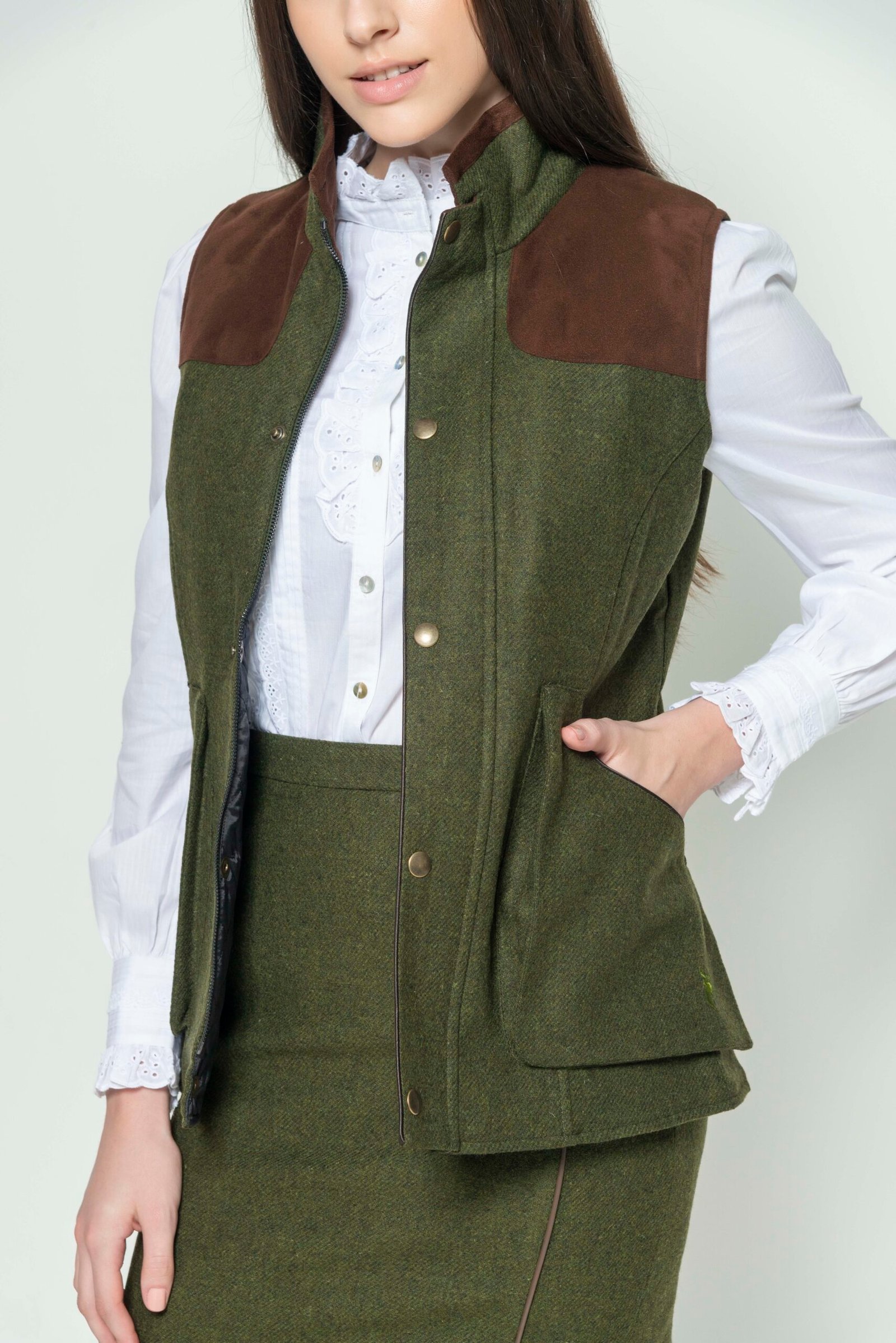 Hartwell AVA Olive Gilet 3 scaled