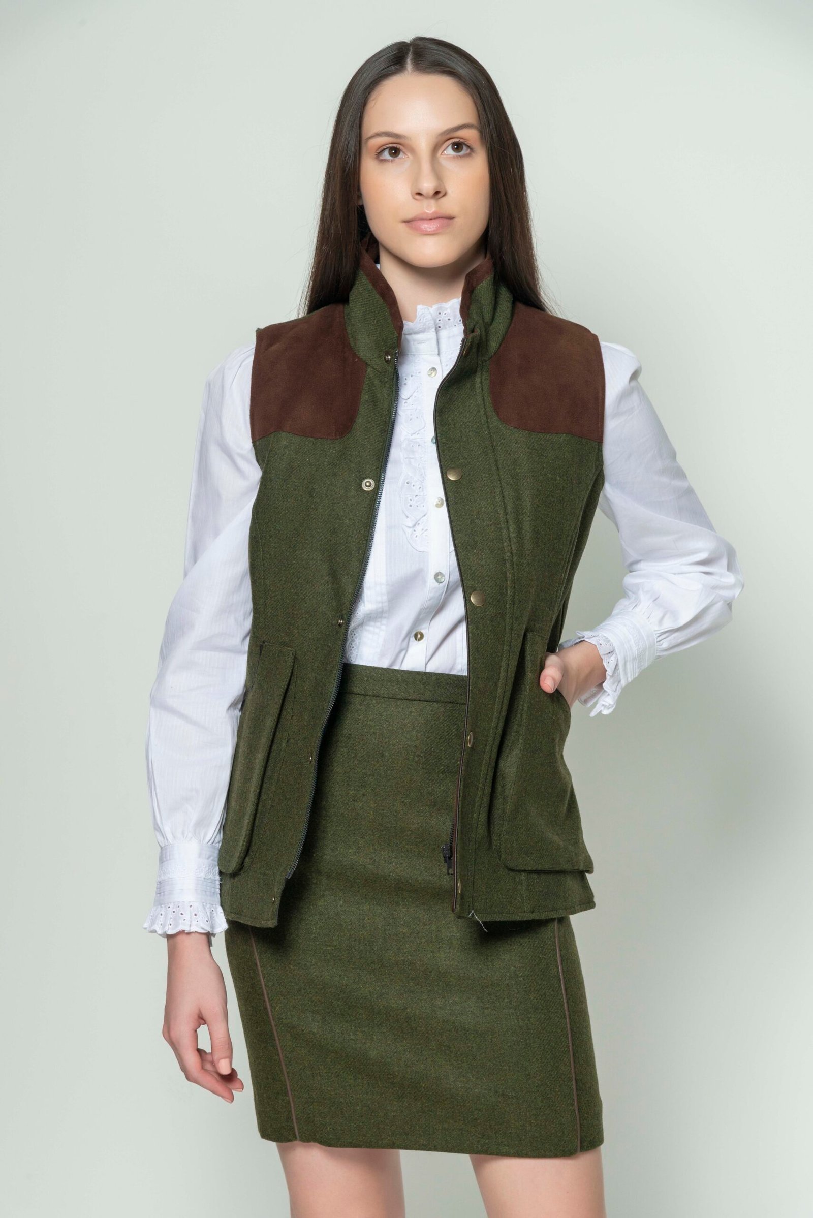 Hartwell AVA Olive Gilet scaled