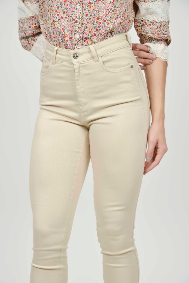 ROSIE Beige Super Skinny Cotton scaled