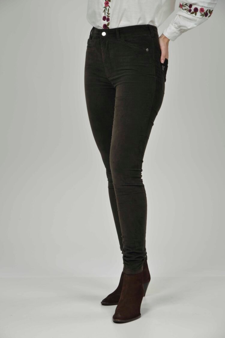 ROSIE Super Skinny Olive Moleskin 2 scaled