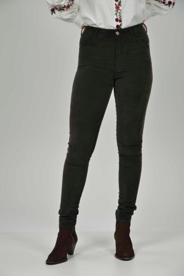 ROSIE Super Skinny Olive Moleskin