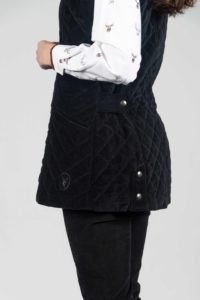 KATRINA Black Velvet Quilted Gilet 4 Hartwell Katrina Black Velvet 3