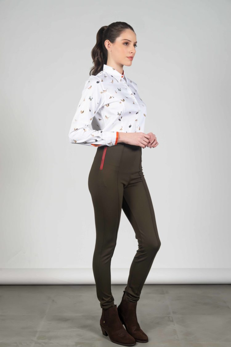 MILA Olive Thick stretch leggings