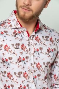 VICTOR Red Hunting luxury men’s shirt 4 Hartwell VICTOR Red Hunting CU