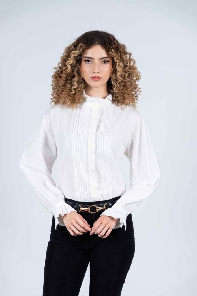 HILLA White luxury blouse 7 Hartwell HILLA White 2