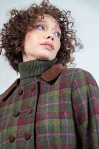 MAGGIE Pure wool green check coat 3 Hartwell MAGGIE Green Check CU