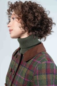MAGGIE Pure wool green check coat 4 Hartwell MAGGIE Green Check CU2