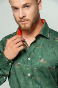 VICTOR Green Forest luxury men’s shirt 4 Hartwell VICTOR Green Forest CU