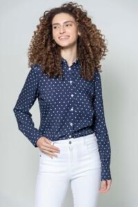 Hartwell LYDIA Navy Polka Dot 2