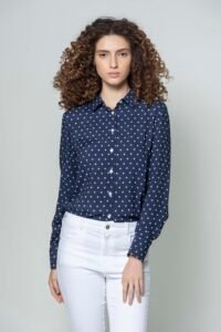 Hartwell LYDIA Navy Polka Dot