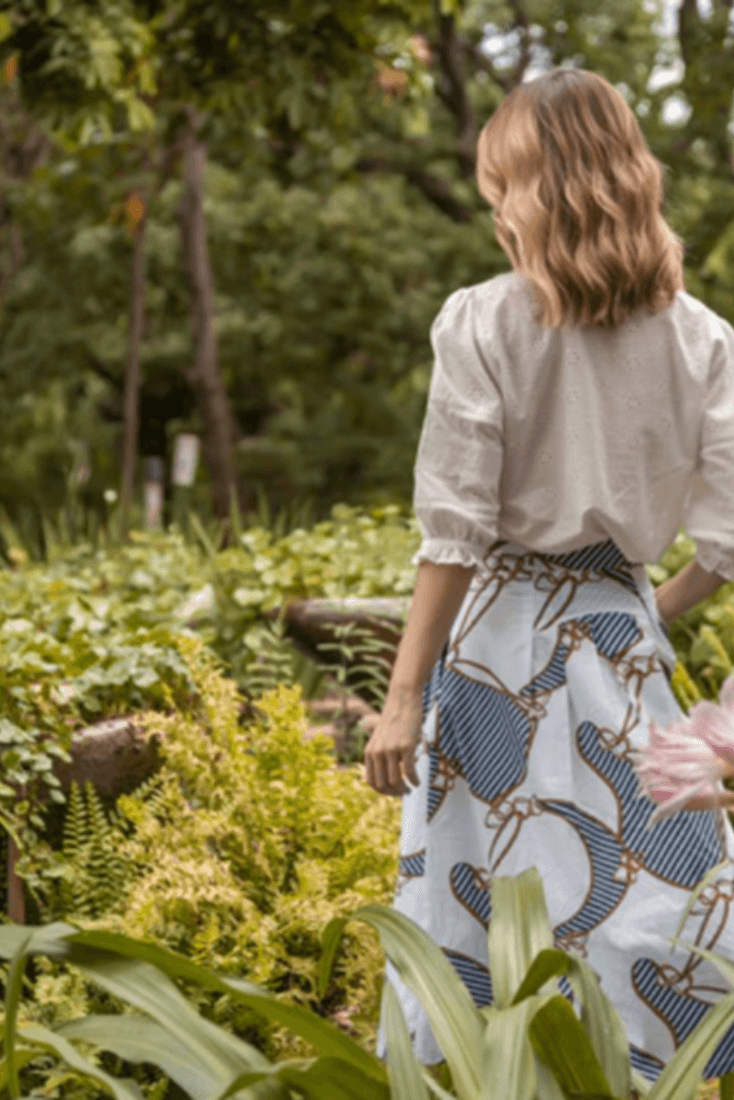 OLIVIA Navy Snaffle Skirt