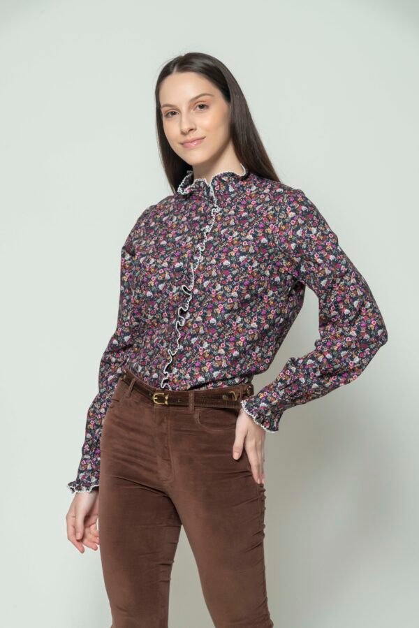 TALIA Black Ditsy Flowers 3