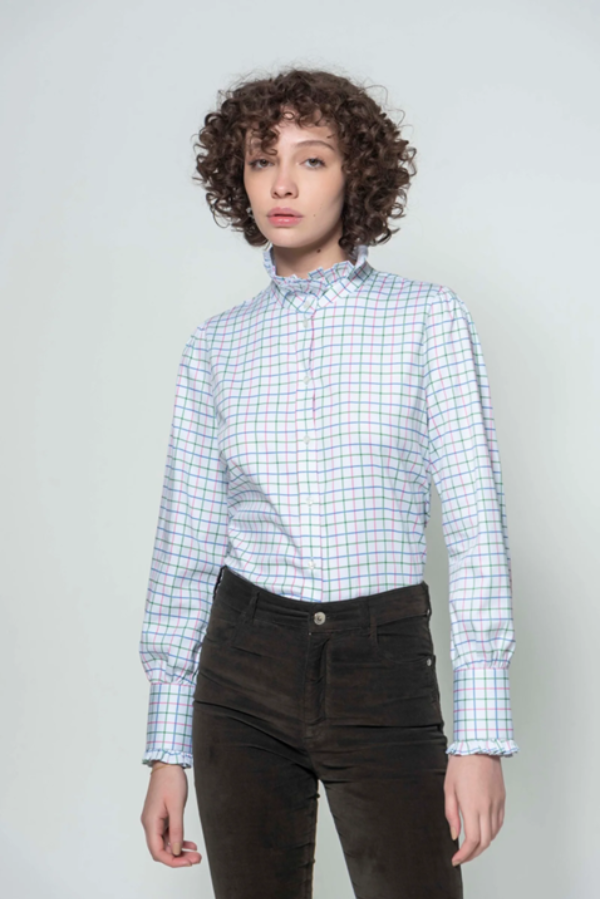 The Legacy and Evolution of Checkered Patterns in British Fashion 5 Check luxury cotton sateen shirt