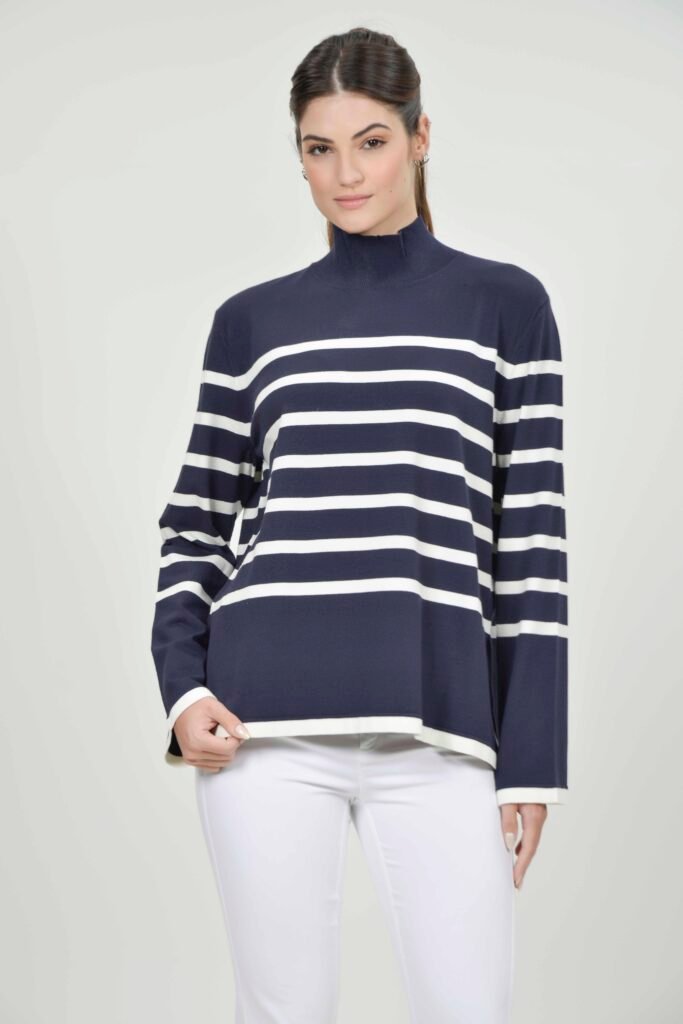 DORIS Navy Stripe