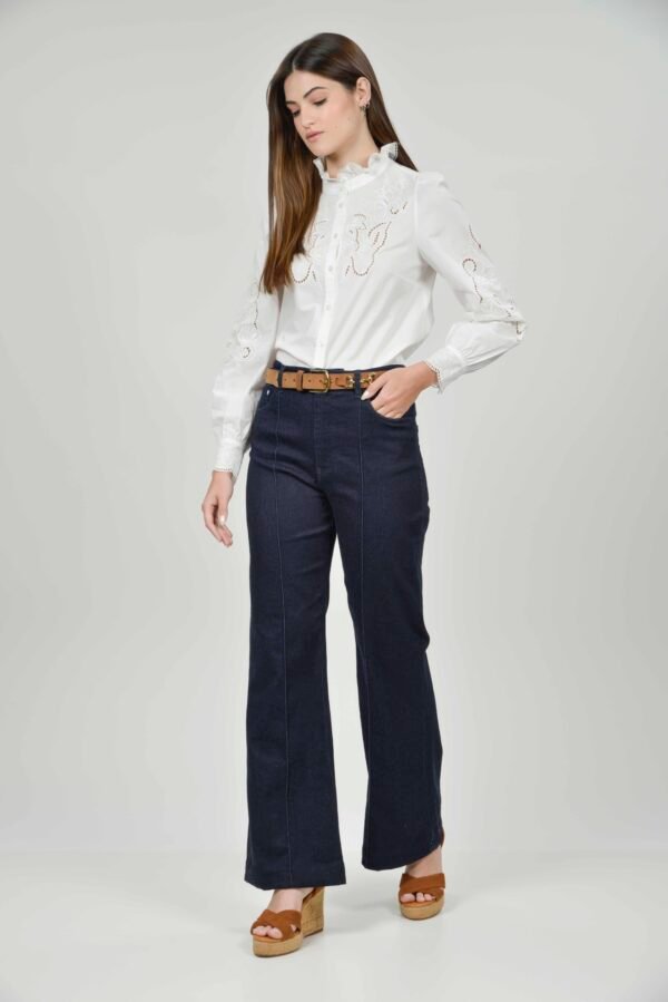 LUELLA Navy Denim 8 MADISON Anglaise Embroidery 2