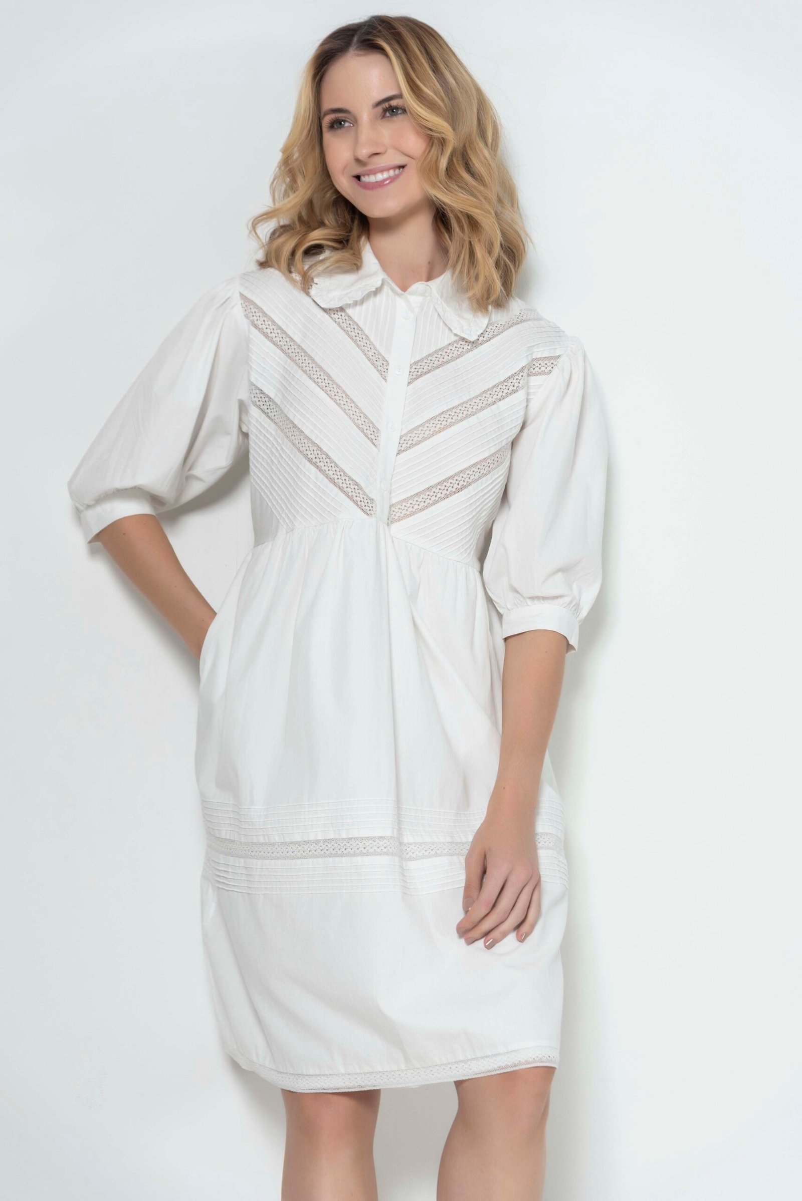 ADELE Pintuck Dress scaled