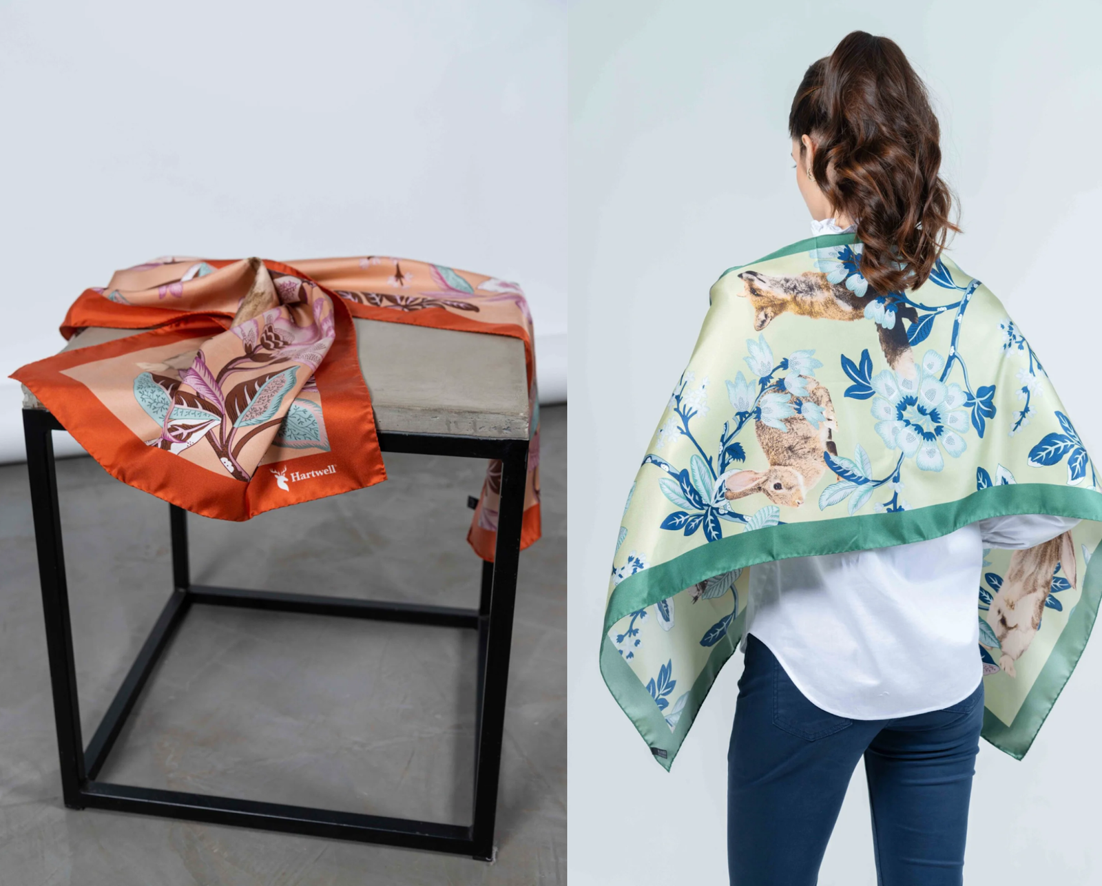 The Silk Scarf: Why This Accessory Belongs in Every Wardrobe 5 Sabrina Wine and Sabrina Silver scarves