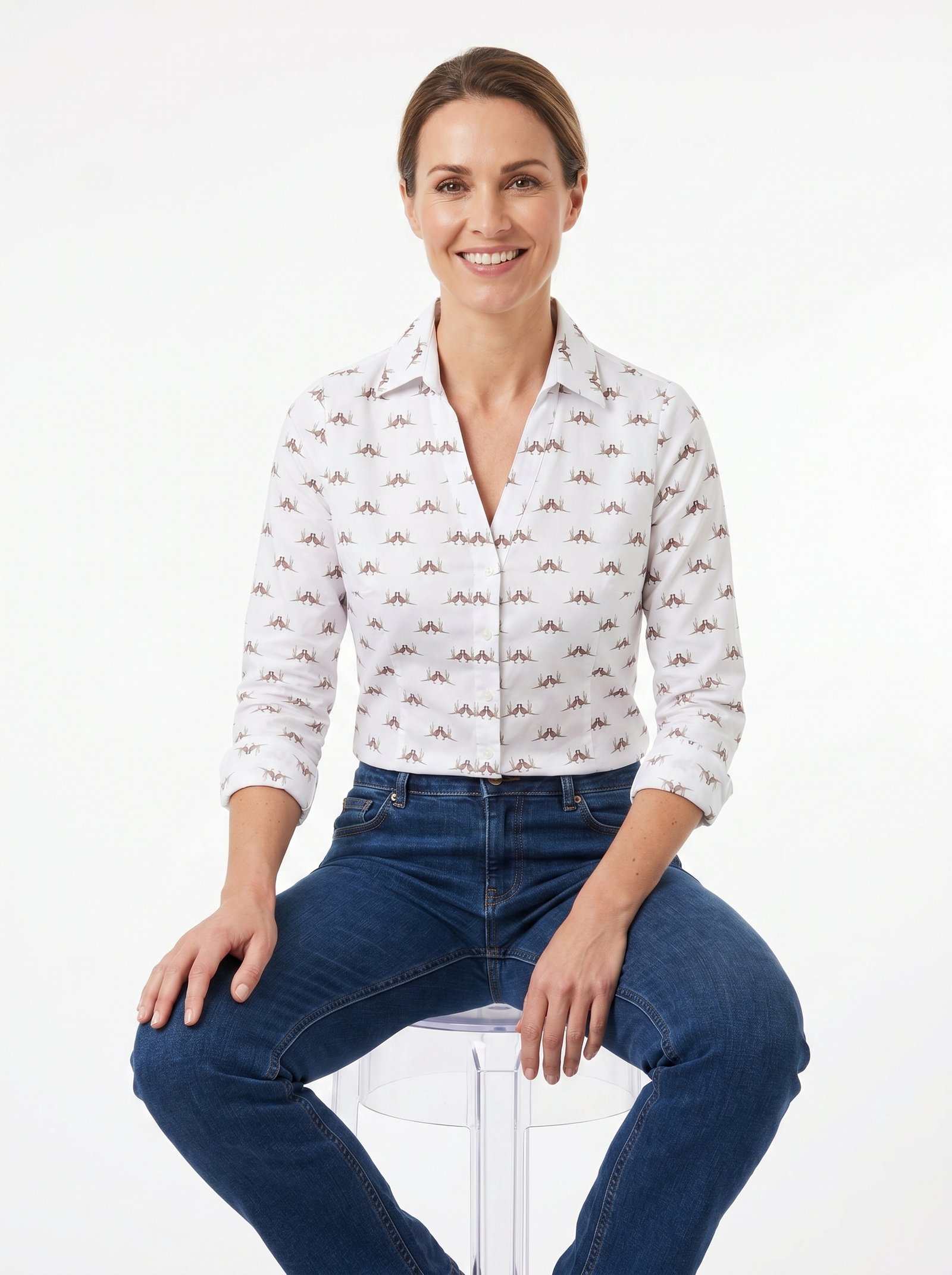 Hartwell HARPER White Kissing Pheasants 10 1