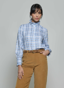 Hartwell HAZEL Blue Check 10 1
