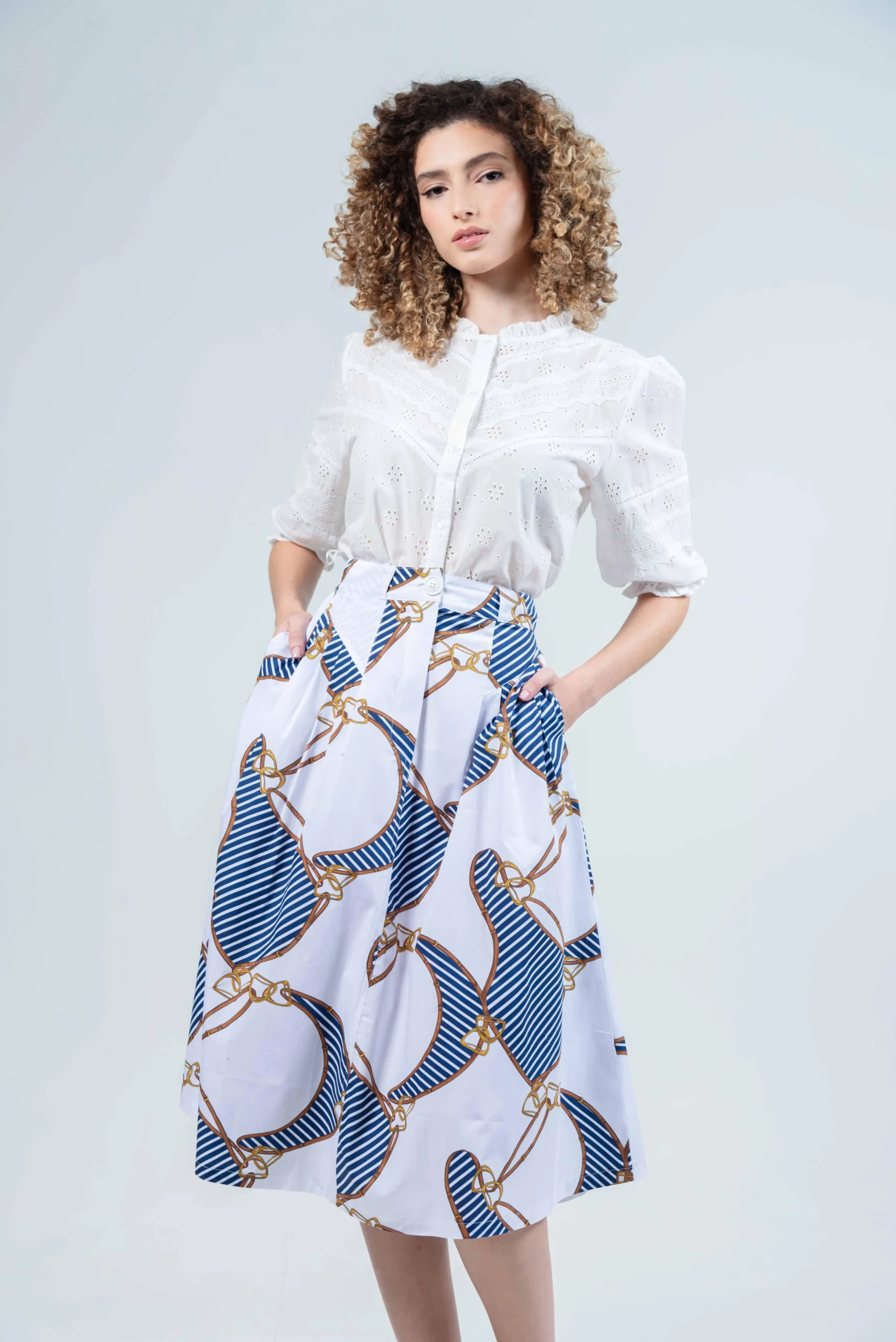 Hartwell OLIVIA Navy Snaffle Skirt 1 scaled