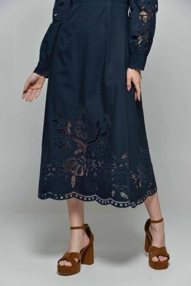 PATRICIA-Navy-Embroidered-Dress-4 Hartwell PATRICIA Navy Embroidered Dress 4