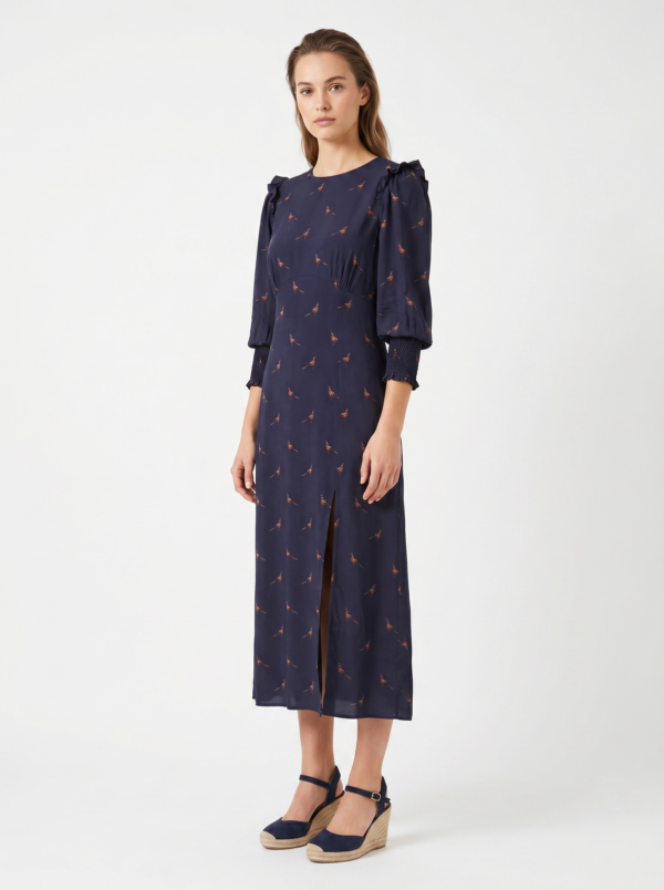 SALLY Navy Pheasants 10 Hartwell SALLY Navy Pheasants 14 1 cotton