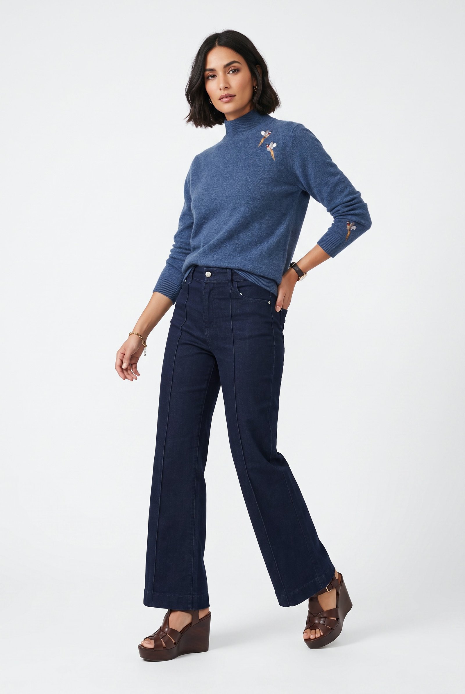 Hartwell ADELE Blue Denim Pheasants 2