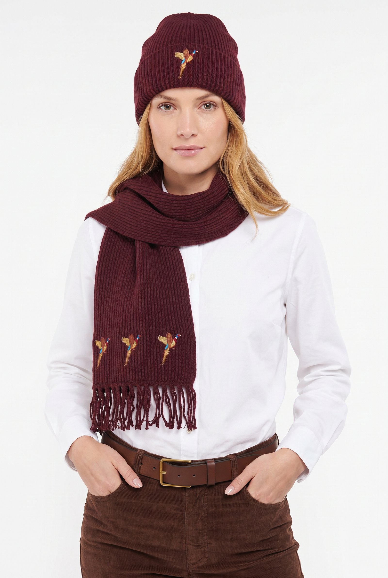 INGRID Burg Scarf:Beanie Hartwell INGRID Burg ScarfBeanie