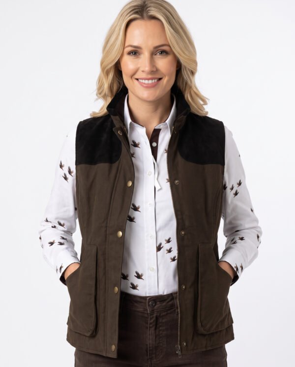 KATRINA Moleskin Olive Gilet 9 KATRINA Moleskin Olive Gilet