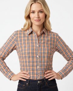 Hartwell LAYLA Orange Check 10 1