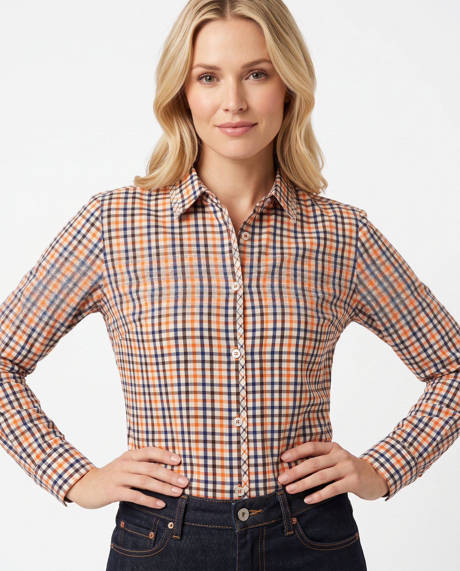 LAYLA Orange Check - Image 1